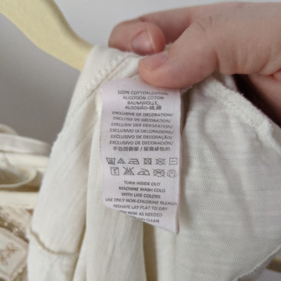 Free People Embroidered Beaded Flowy Tank Top - Picture 4 of 5